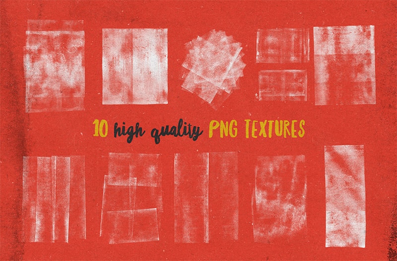 10 Rolled Ink Textures