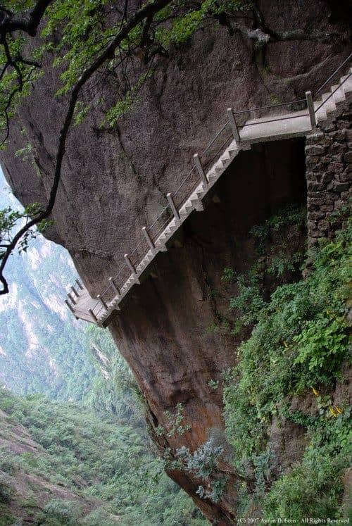 Tourist Stairway – Huangshan Mountain, China