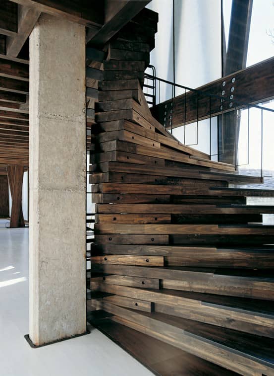 Reclaimed Wood Stairs