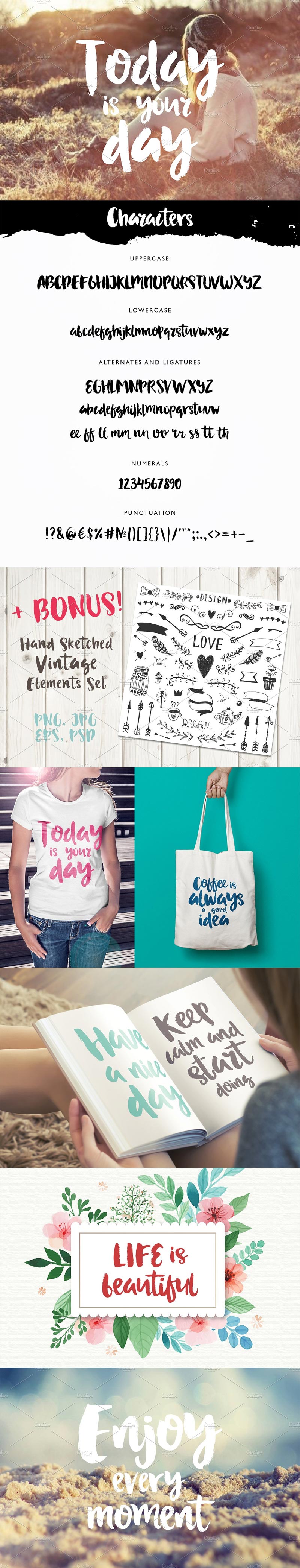 Adeline Typeface - Brush Script