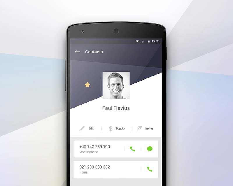 Day 025 - Contact Profile Screen