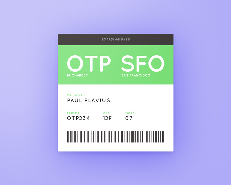Day 074 - Boarding Pass