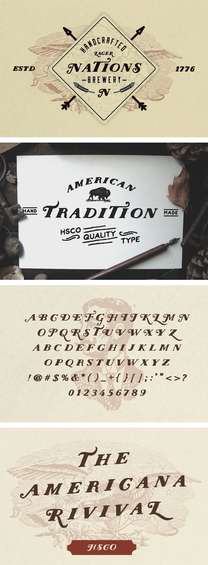 Шрифт Nations - Hand Drawn Font