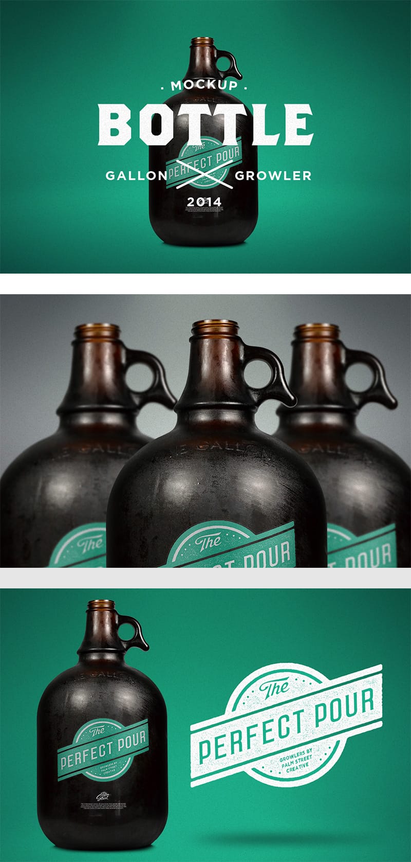 Gallon Growler Mockup