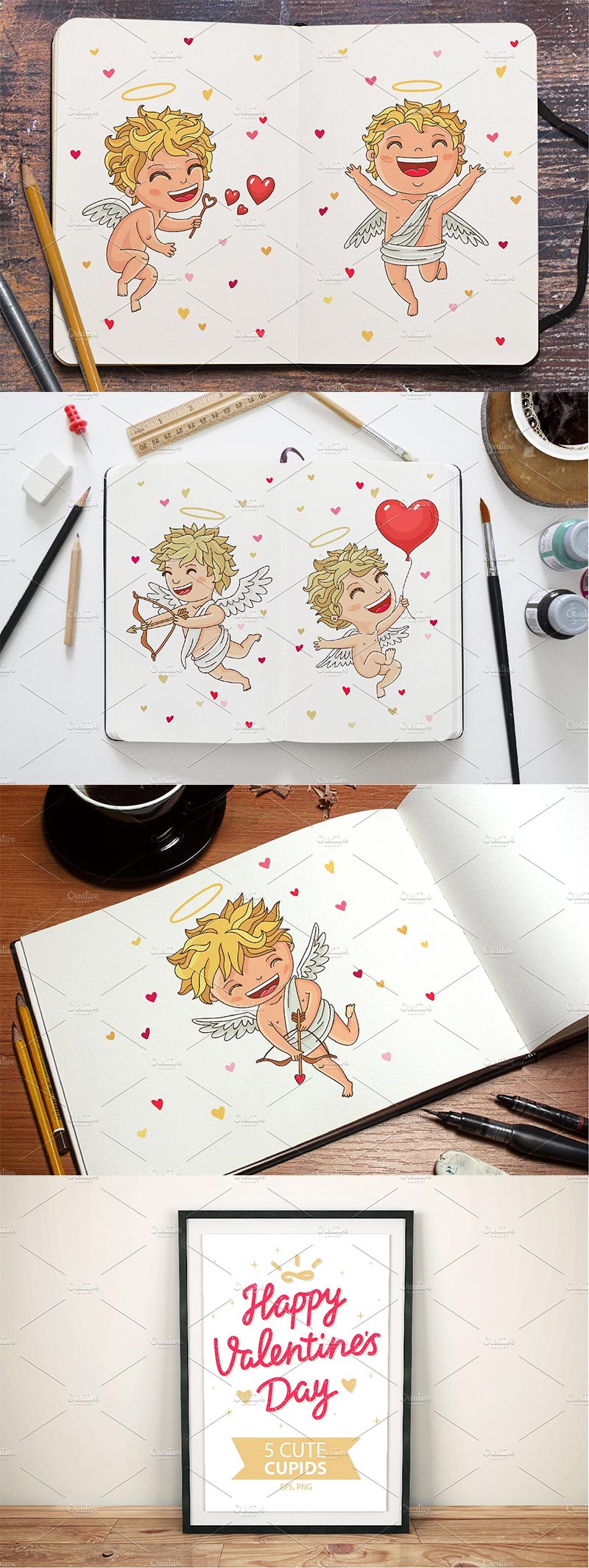 Happy Valentine's Day – 5 Cupids