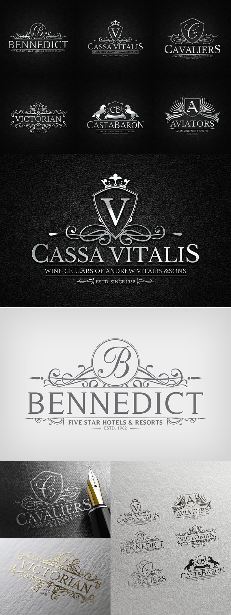 Heraldic Crest Logos Vol.3