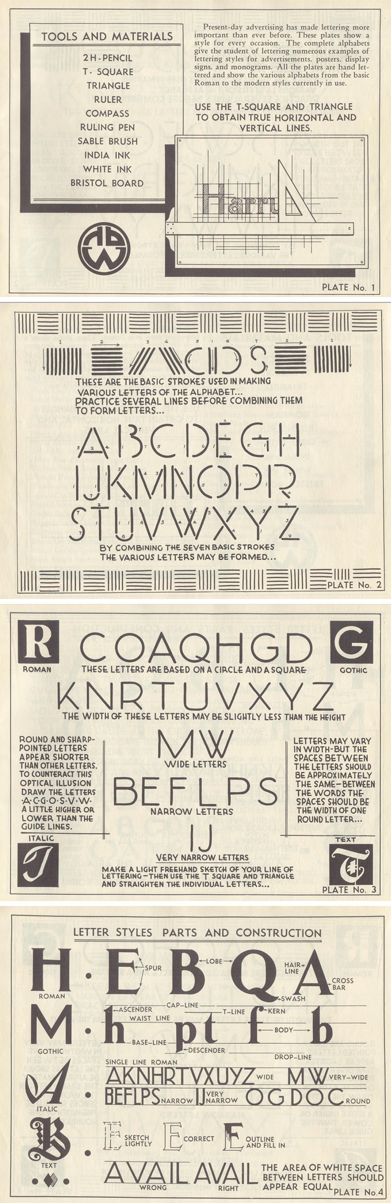 Lettering by Harry B. Wright