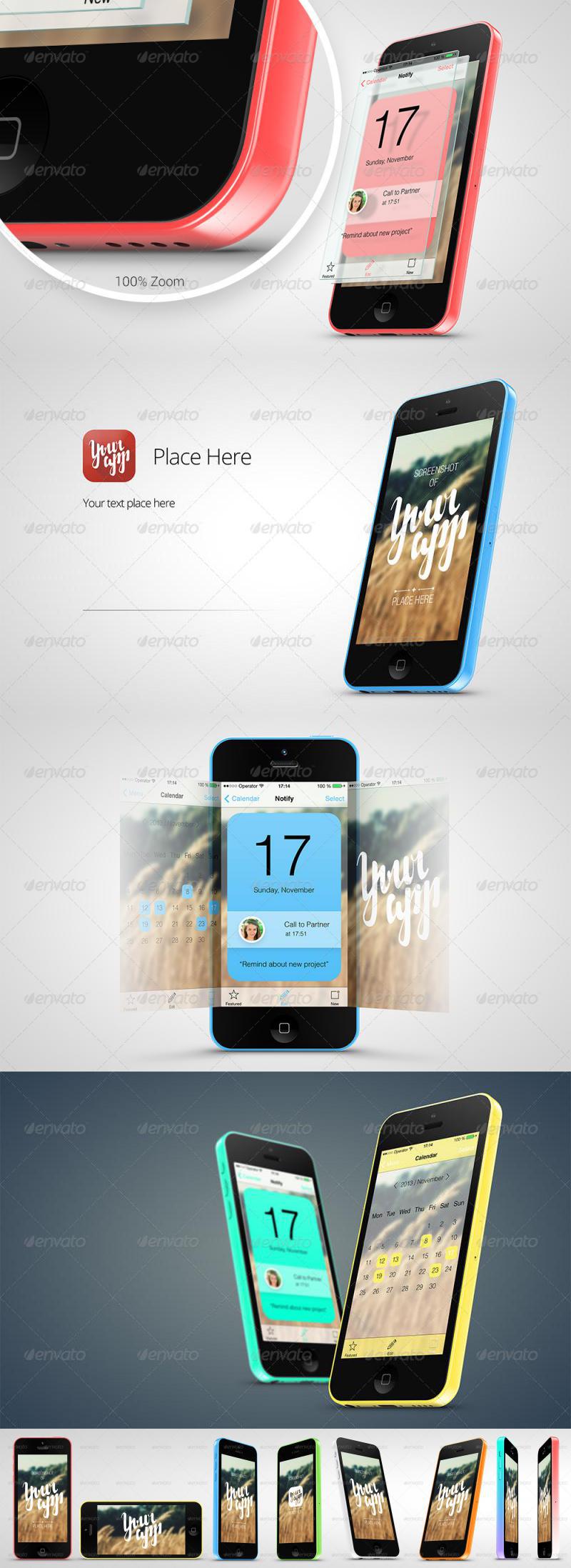 Phone 5c App Mock-Up