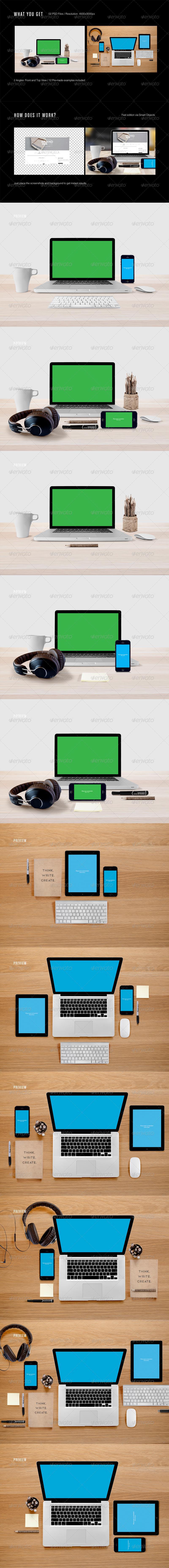 Responsive Web Display Kit Mock-Up