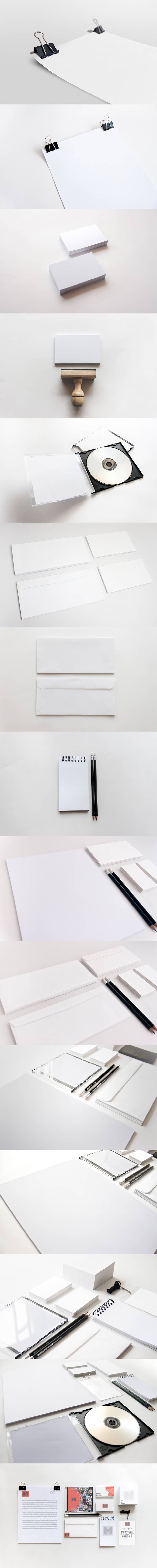 Stationery Branding Mockups Set 1