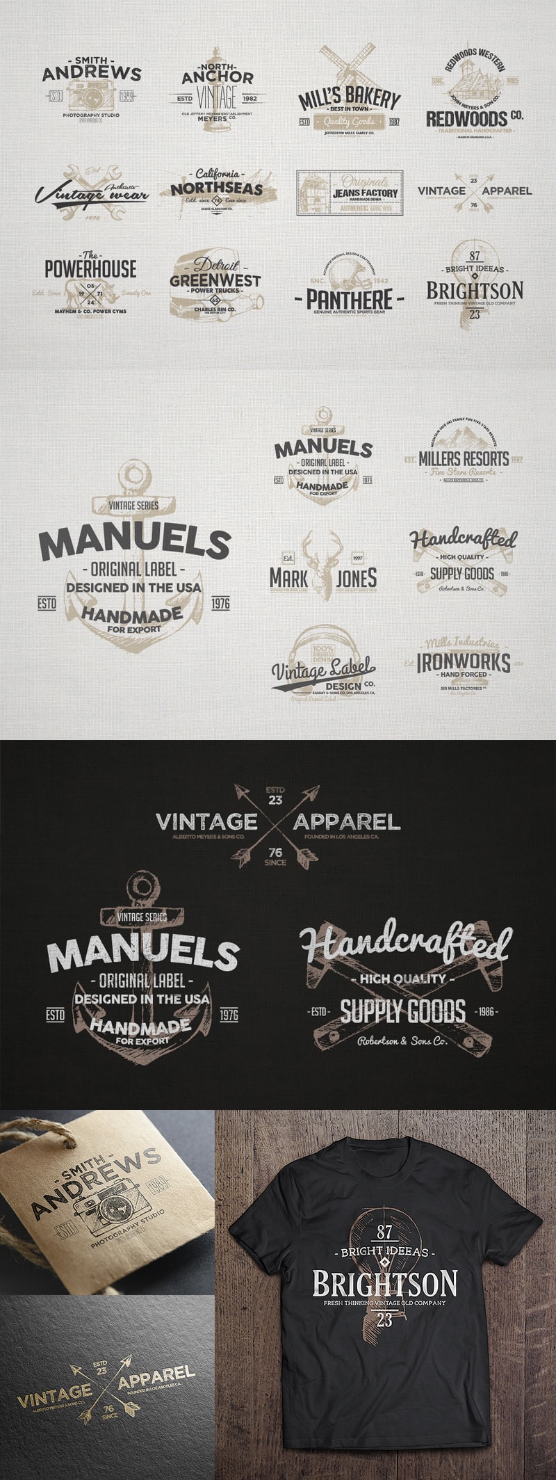 Vintage Labels & Logos Vol.3