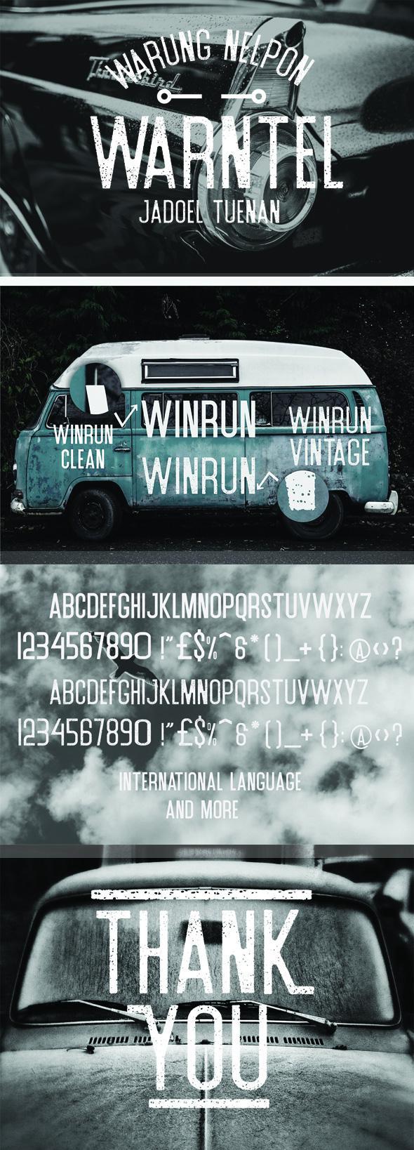 Winrun Typeface